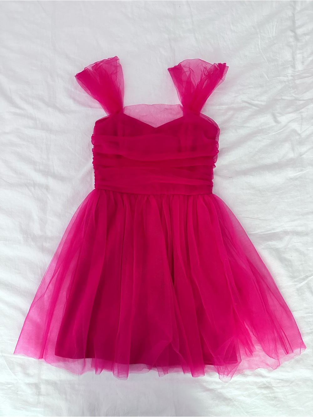 Lulus Hot Pink Tulle Mini Dress Size Small